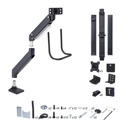 StarTech.com Desk Mount Triple Monitor Arm with Crossbar For Up To Three 27in