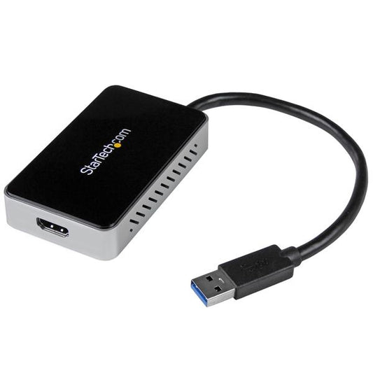 StarTech.com USB 3.0 to HDMI Adapter w/ 1x USB, USB to HDMI Monitor Converter for Hub