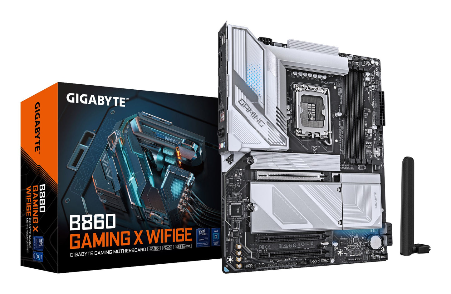 Gigabyte B860 GAMING X WIFI6E Motherboard - Intel Core Ultra Series CPUs, 12+1+2+1