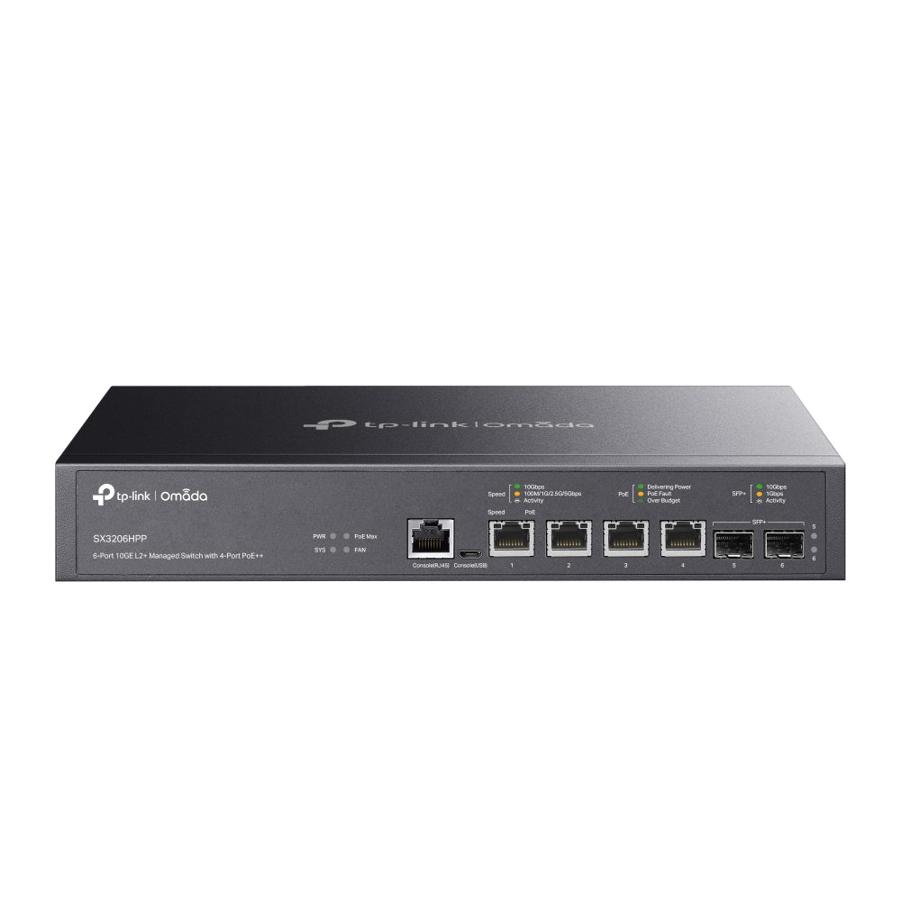 TP-LINK Omada 6-Port 10GE L2+ Switch PoE