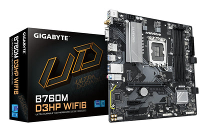 Gigabyte B760M D3HP WIFI6 Motherboard - Supports Intel Core 14th Gen CPUs, 4+1+1