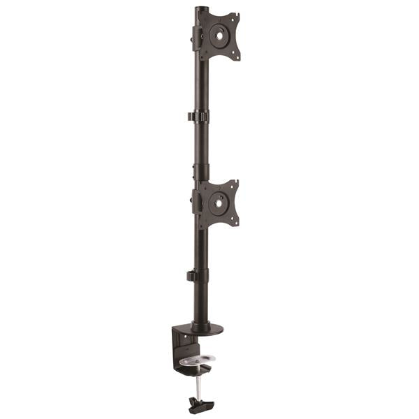StarTech.com Desk-Mount Dual Monitor Mount, Vertical, Steel - For up to two 27" or