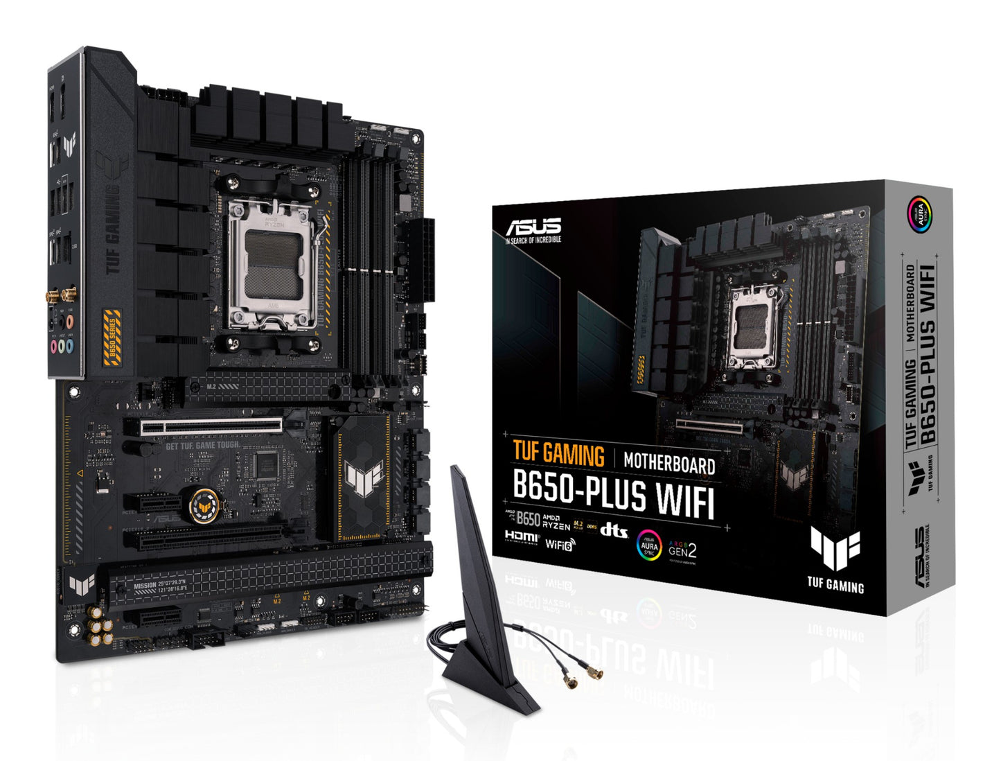 ASUS TUF GAMING B650-PLUS WIFI AMD B650 Socket AM5 ATX Motherboard