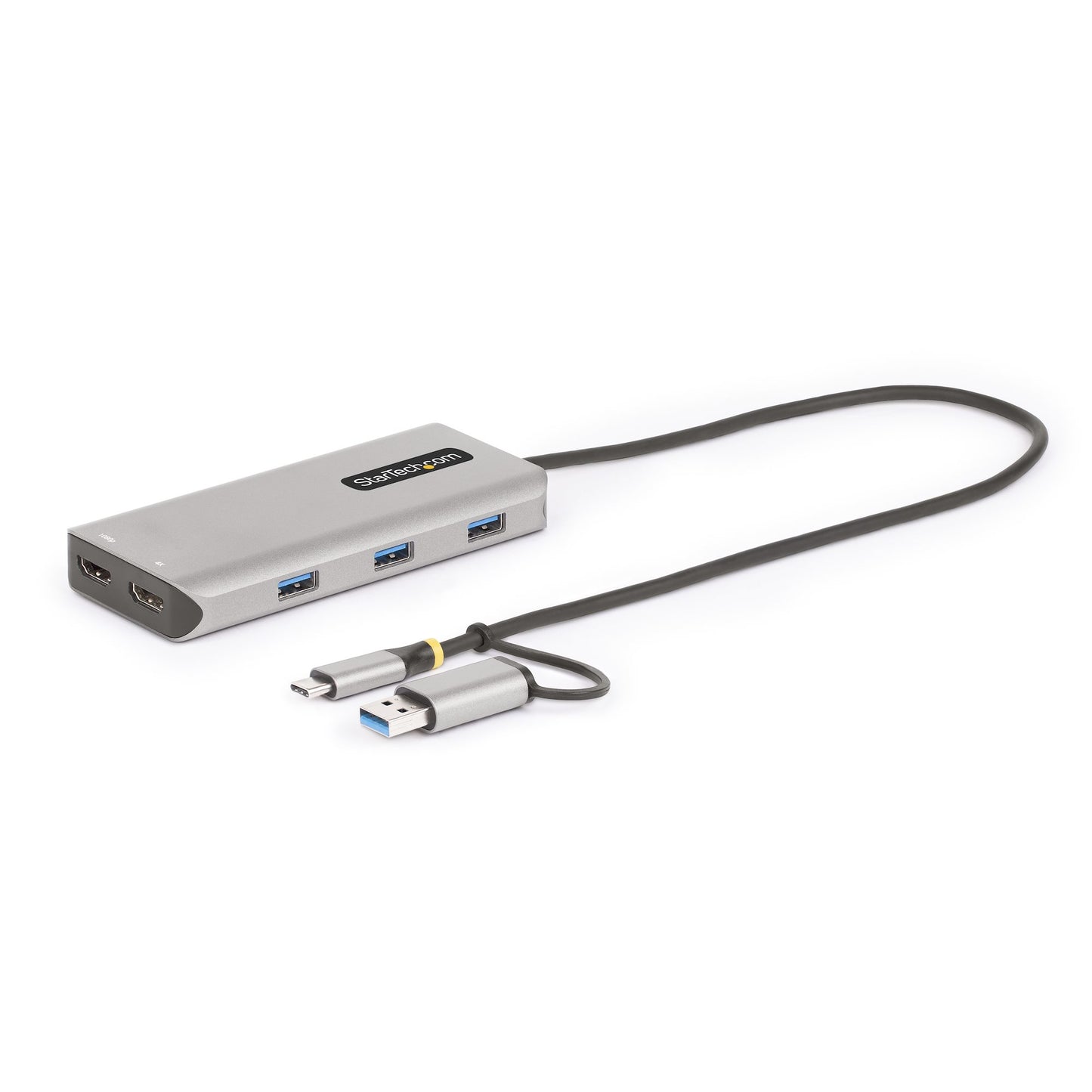 StarTech.com Multiport Adapter w/Attached USB-C Docking Station