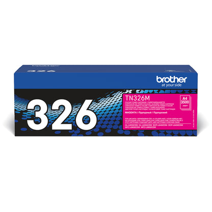 Brother TN-326M Magenta Toner Cartridge (3.5K pages)