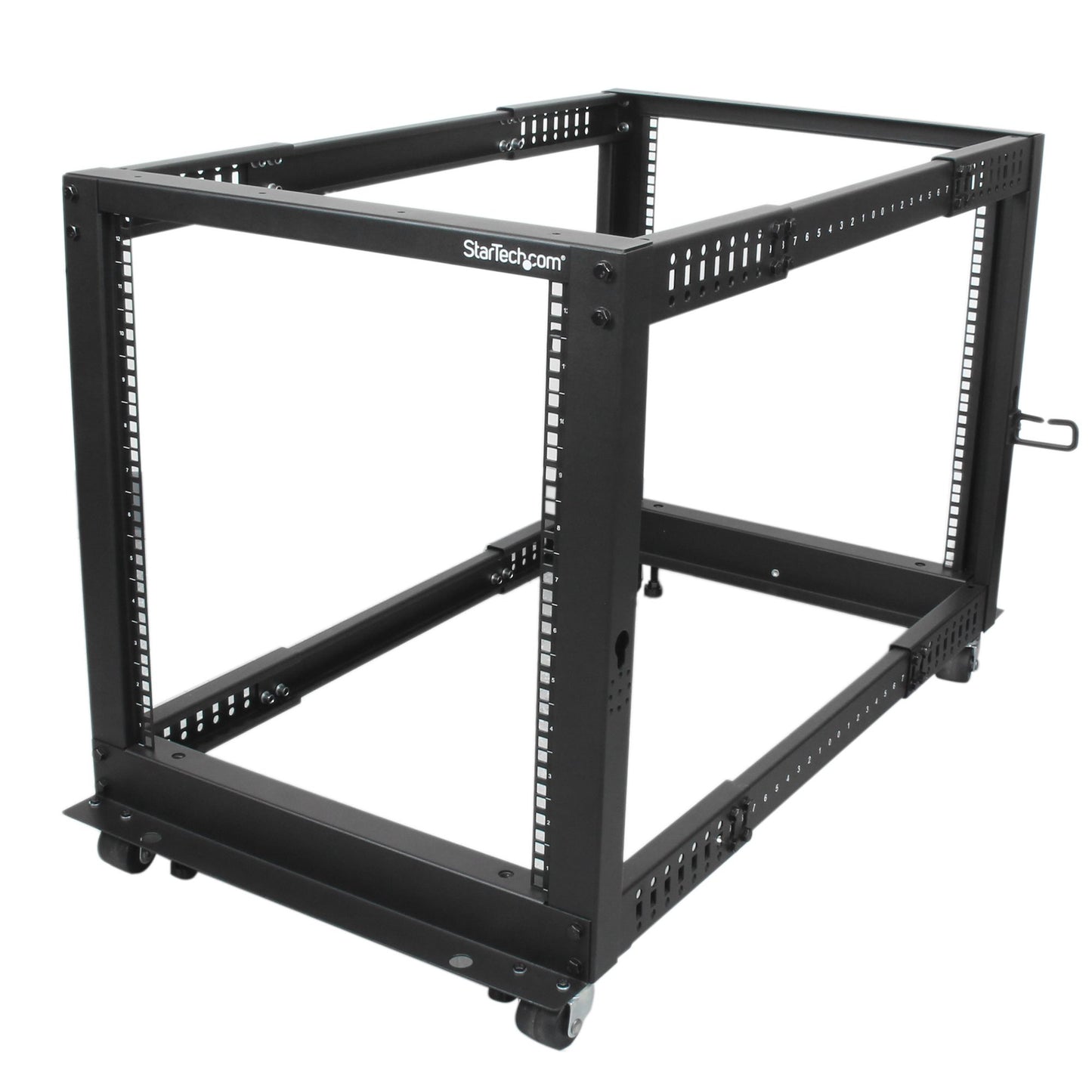 StarTech.com 12U 4-Post Server Rack, 19in Open Frame Rack with 40in (101cm) Mounting