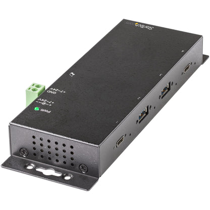 StarTech.com 4 Port USB C Hub 10Gbps - Metal Industrial USB-C Hub - 2x USB-C & 2x
