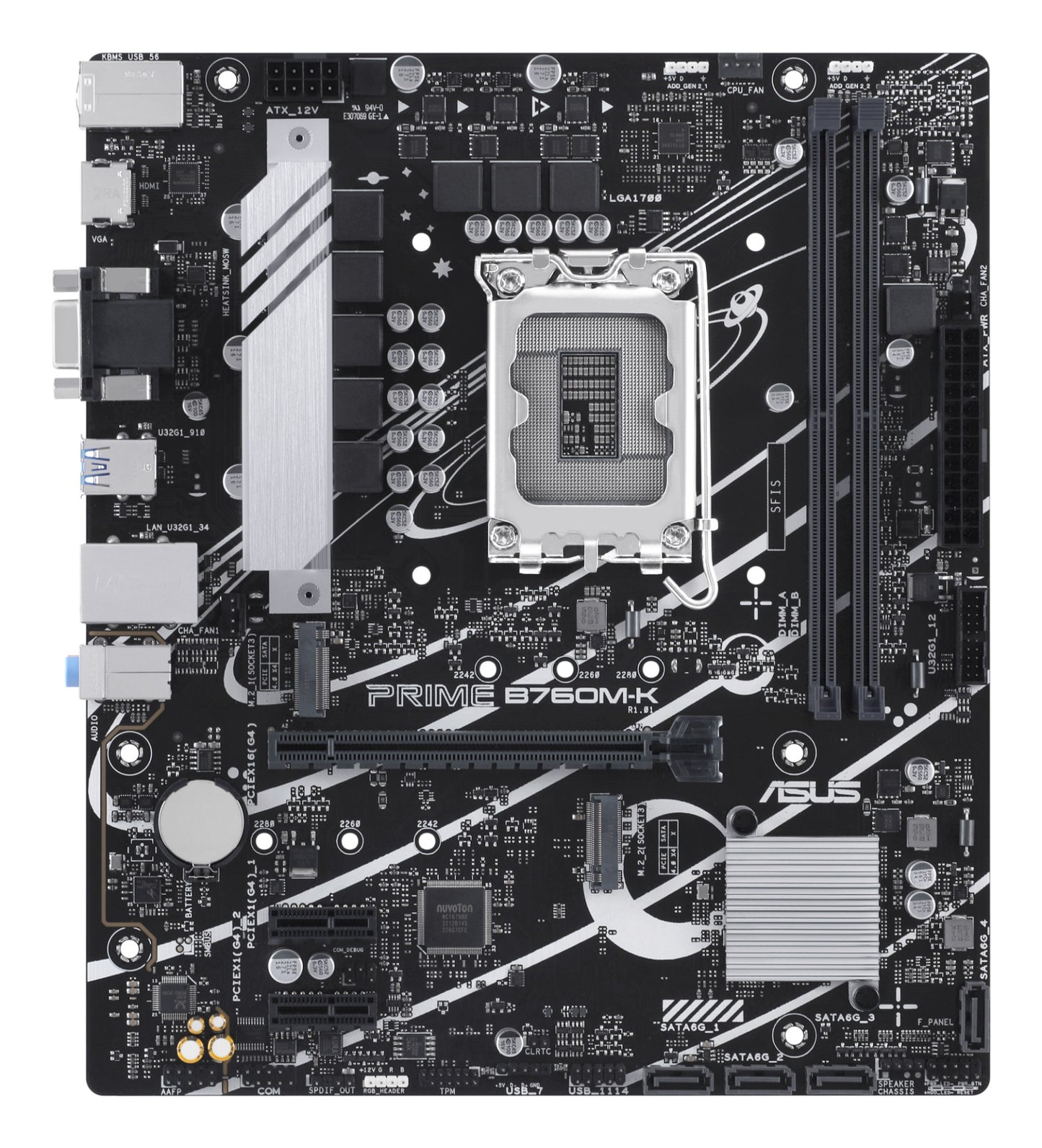 ASUS PRIME B760M-K Intel B760 LGA 1700 micro ATX Motherboard