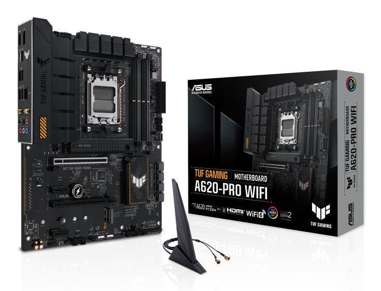 ASUS TUF GAMING A620-PRO WIFI AMD A620 Socket AM5 ATX Motherboard