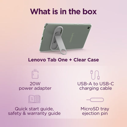 Lenovo Tab One Mediatek 64 GB 22.1 cm (8.7") 4 GB Wi-Fi 5 (802.11ac) Android 14 Grey Mobile Computer