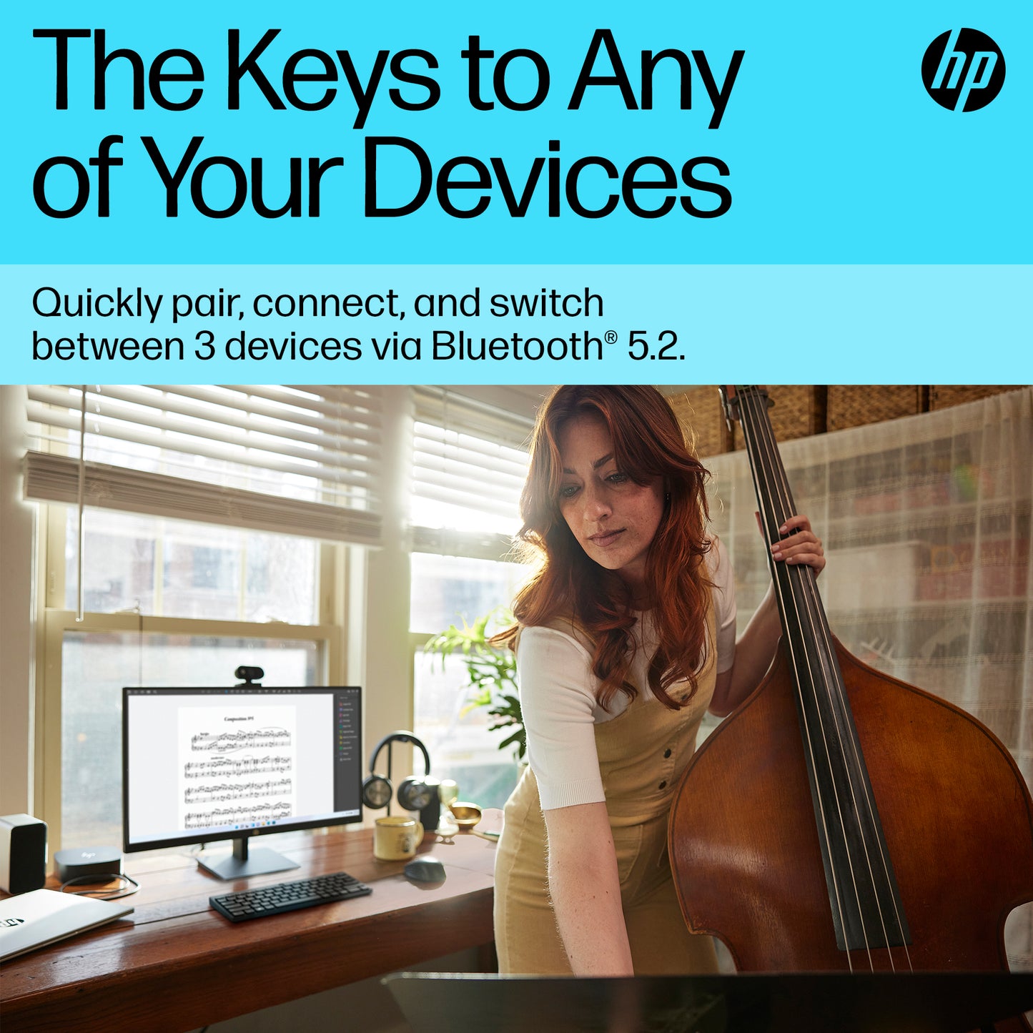 HP 355 Multi-Device Wireless Keyboard