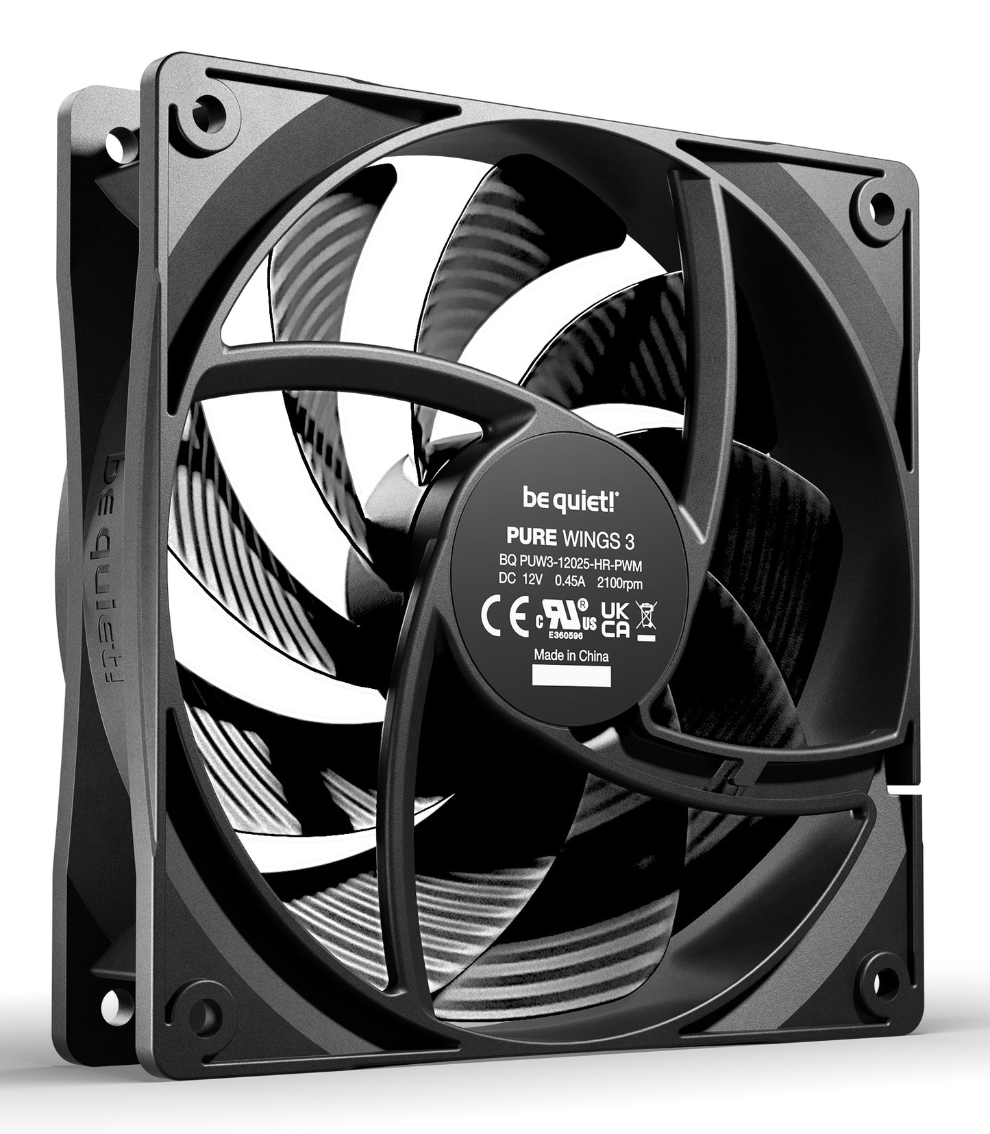be quiet! Pure Wings 3 120mm | PWM high-speed Triple Pack Computer case Fan 12 cm Cooling
