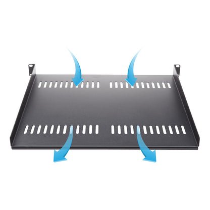 StarTech.com 1U Server Rack Shelf - Universal Vented Rack Mount Cantilever Tray for (ELF116V)