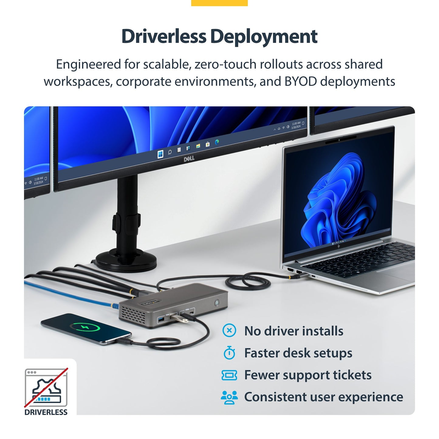 StarTech.com Displays USB-C Docking Station 100W