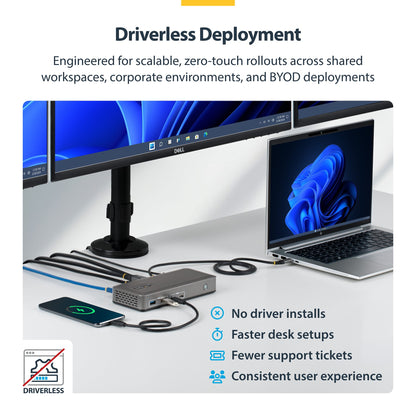 StarTech.com Displays USB-C Docking Station 100W