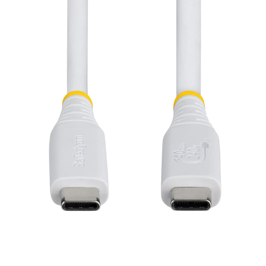 StarTech.com 1m (3ft) USB4 Cable, 40Gbps, USB-IF Certified USB-C Cable, 240W PD, 8K (White)