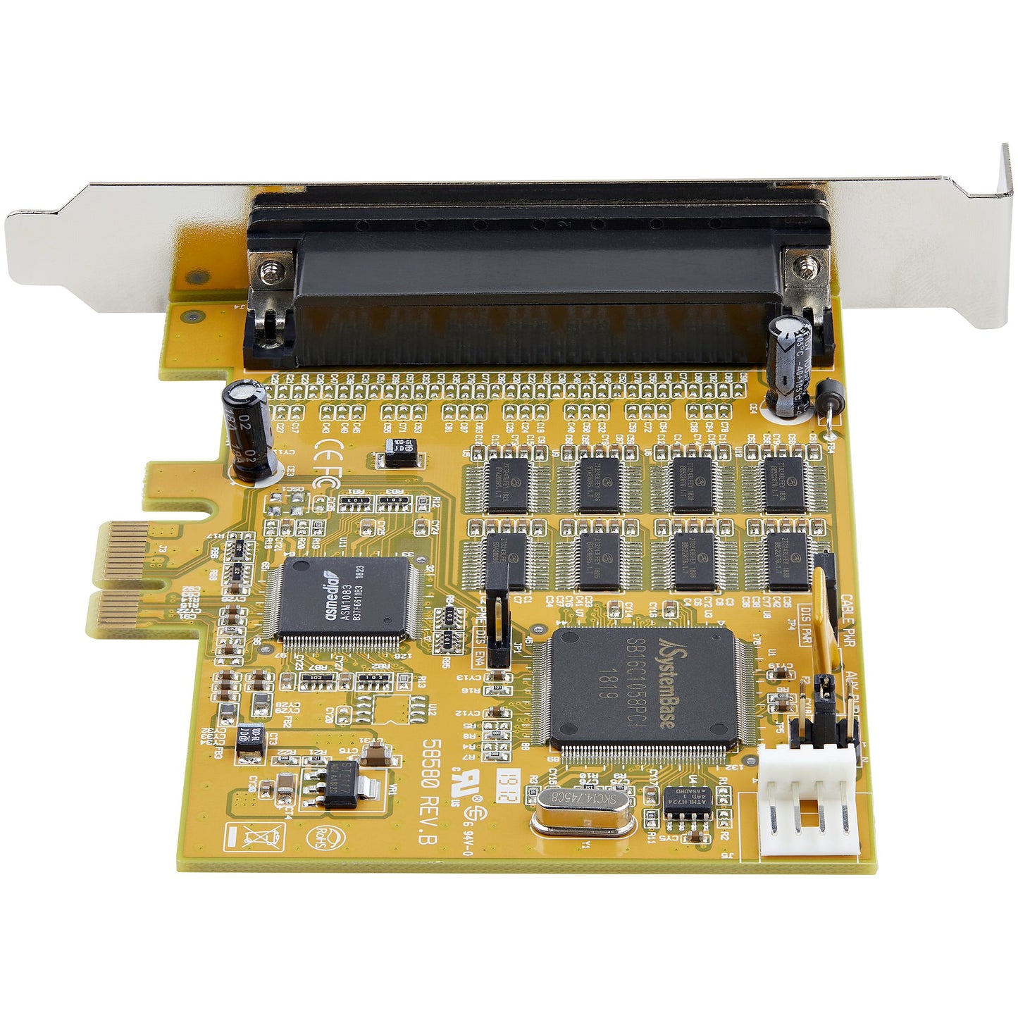 StarTech.com 8-Port PCI Express RS232 Serial Adapter Card, PCIe RS232 Serial Card Hub (X8S1050)