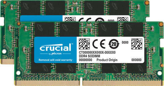 Crucial 32GB (2x16GB) DDR4 SO-DIMM Laptop RAM
