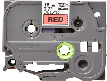 Brother TZE-441 DirectLabel black on red Laminat 18mm x 8m for Brother P-Touch TZ Labels