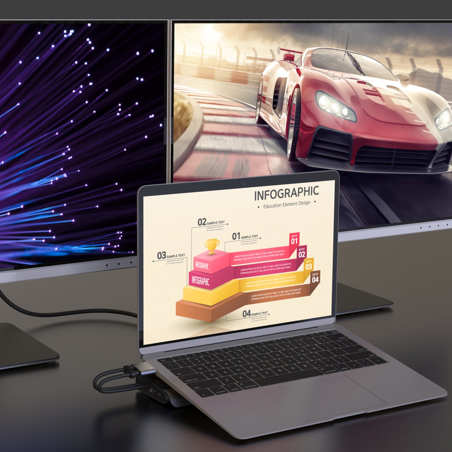 j5create JCD552 M.2 NVMe® USB-C Docking Station