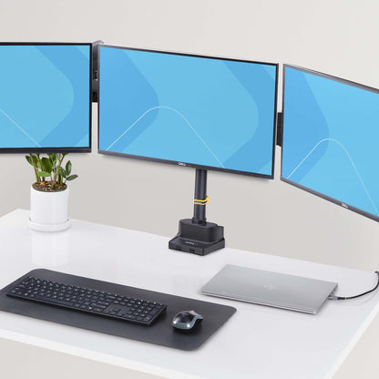 StarTech.com Desk Mount Triple Monitor Arm For Up To Three 27in Screens, VESA