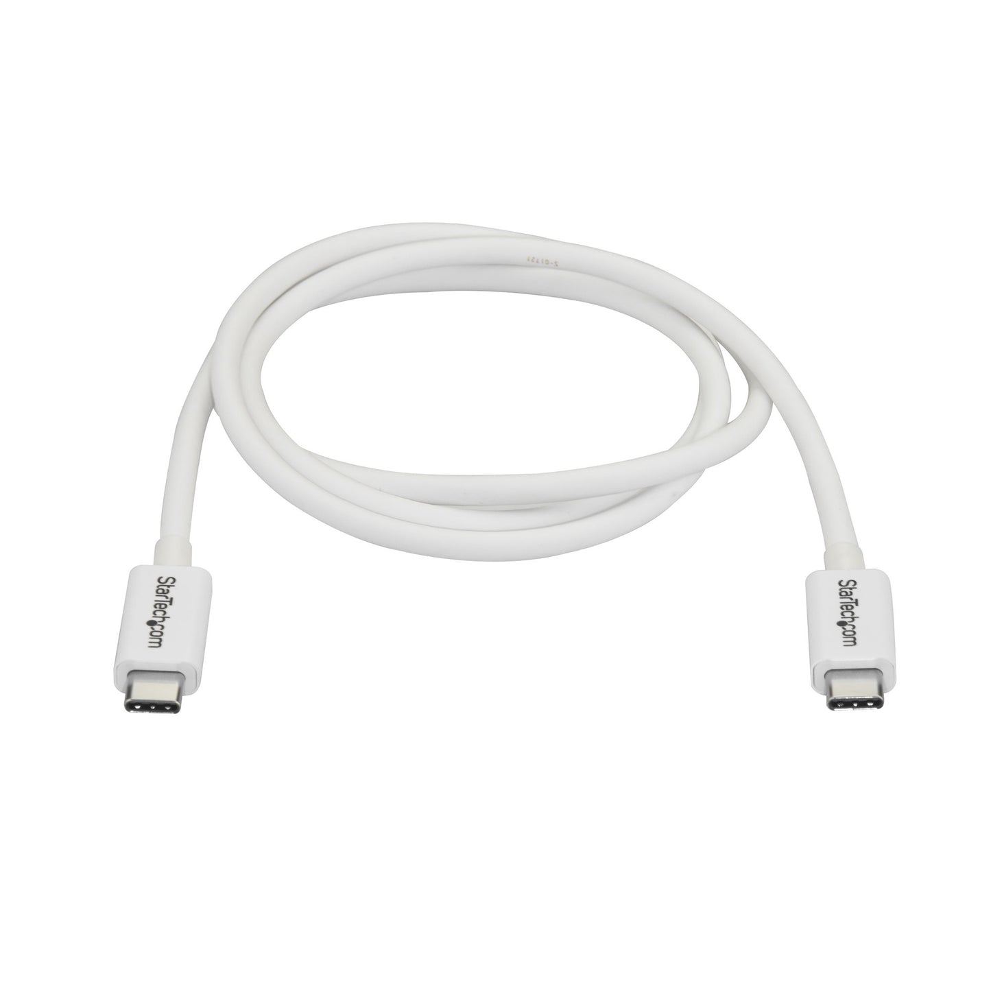 StarTech.com 3.3ft (1m) Thunderbolt 3 Cable, 20Gbps, 100W PD, 4K, Thunderbolt