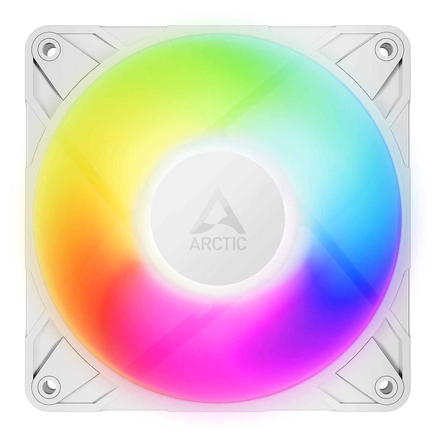 ARCTIC Freezer P12 Pro A-RGB (White) - 3 Pack 120 mm A-RGB PWM Fan with Cable Cooling