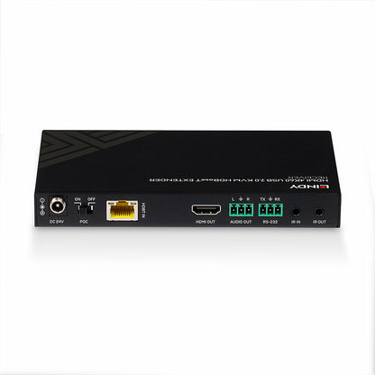 Lindy 150m Cat.6 HDMI 4K60, IR, RS-232 & Audio HDBaseT KVM Extender, Receiver KVM Switch