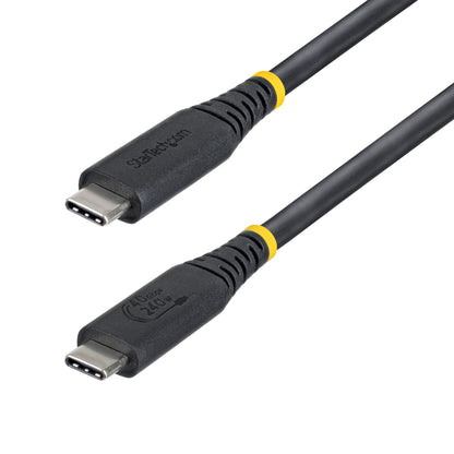 StarTech.com 1m (3ft) USB4 Cable, 40Gbps, USB-IF Certified USB-C Cable, 240W PD, 8K (Black)