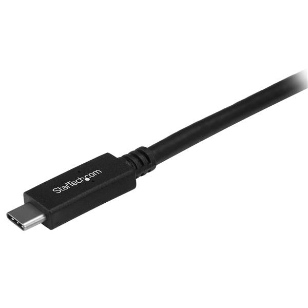 StarTech.com 1.6ft (50cm) USB-C Cable, USB 10Gbps, 60W (3A) Power Delivery, 8K 60Hz