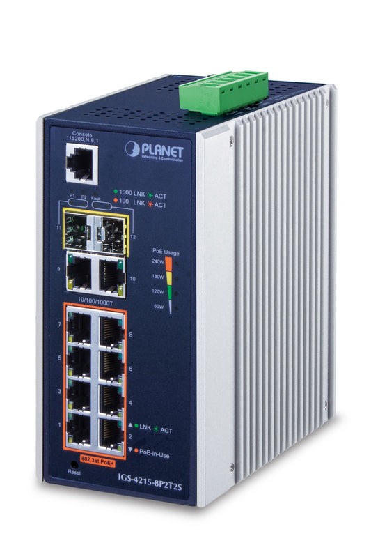 Planet IGS-4215-8P2T2S network switch PoE