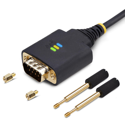 StarTech.com 1ft (30cm) USB to Serial Adapter Cable, COM Retention, Interchangeable