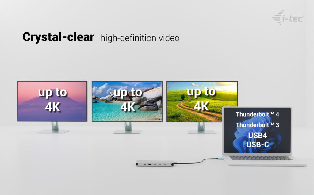 i-tec Metal Nano 3x USB-C Docking Station 140W (ED140UK)