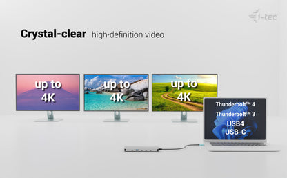 i-tec Metal Nano 3x USB-C Docking Station 140W (ED140UK)