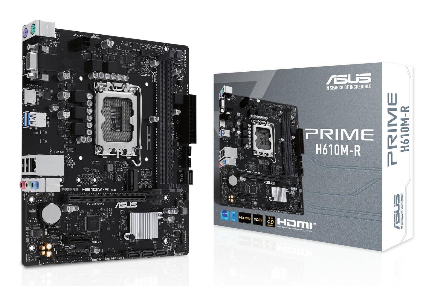 ASUS PRIME H610M-R-SI Intel H610 LGA 1700 micro ATX Motherboard