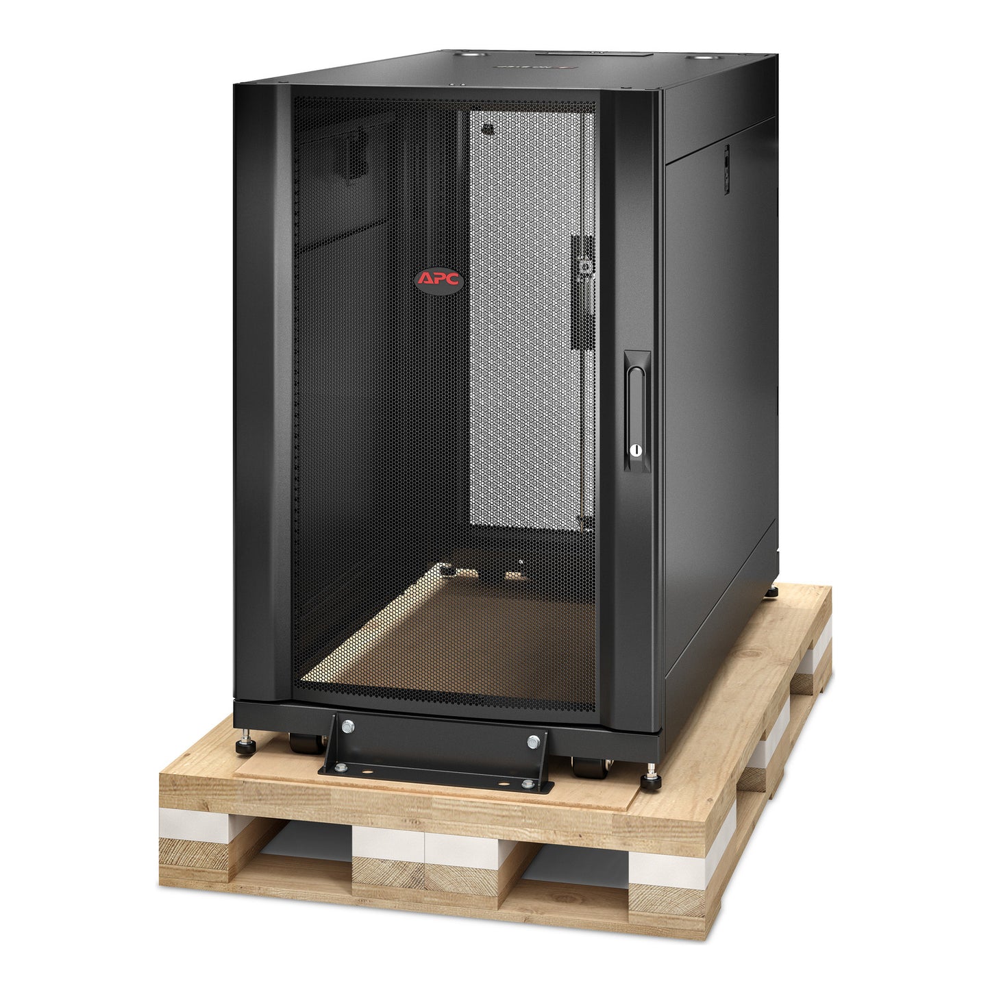 APC NetShelter SX, Server Rack Enclosure, 18U, Shock Packaging, Black, 925H x 600W x
