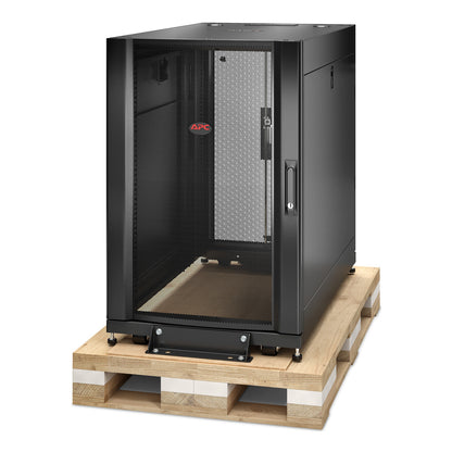 APC NetShelter SX, Server Rack Enclosure, 18U, Shock Packaging, Black, 925H x 600W x