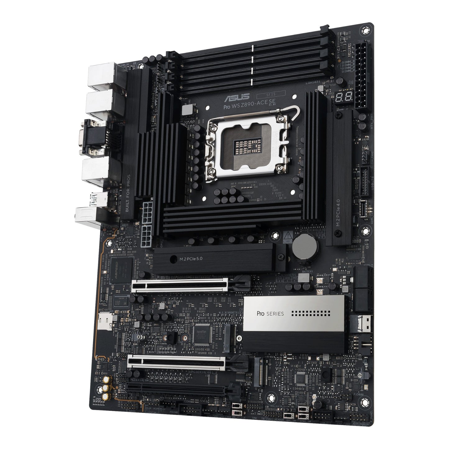 ASUS PRO WS Z890-ACE SE Intel Z890 LGA 1851 (Socket V1) ATX Motherboard