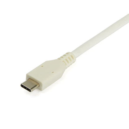 StarTech.com USB C to Gigabit Ethernet Adapter w/USB A Port - White 1Gbps NIC USB