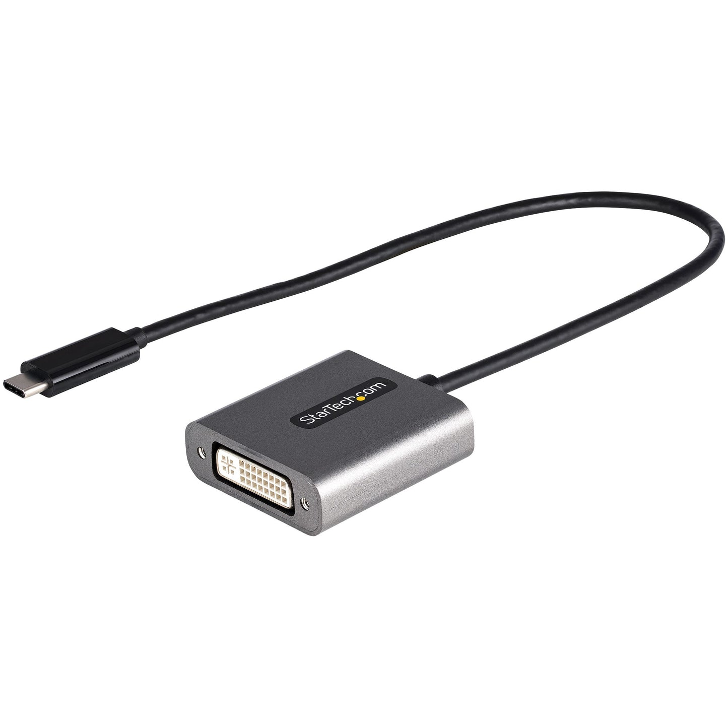 StarTech.com USB C to DVI Adapter - 1920x1200p USB-C to DVI-D Adapter Dongle - USB Hub