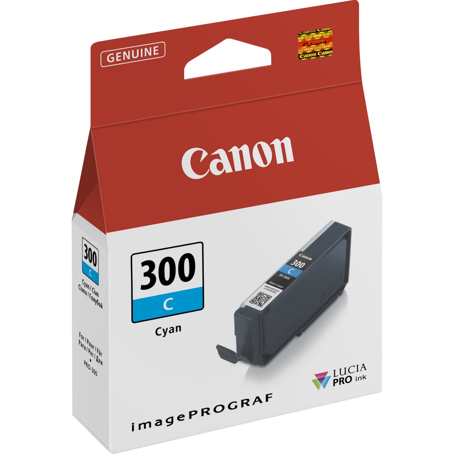 Canon 4194C001/PFI-300C Cyan Ink Cartridge (Canon IPF Pro 300)