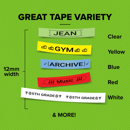 DYMO 91241/S0721800 DirectLabel-etikettes bundle white yellow silver 12mm x 4m Labels