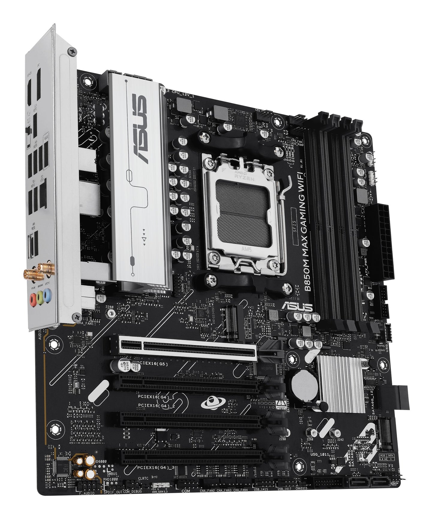 ASUS B850M MAX GAMING WIFI AMD B850 Socket AM5 micro ATX Motherboard