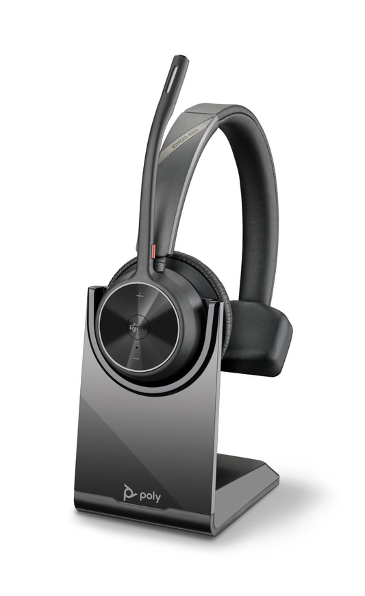 HP Poly Voyager 4310 Microsoft Teams Certified Headset +BT700 dongle +Charging Stand