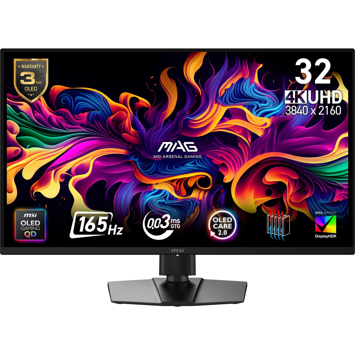 MSI MAG 322UP QD-OLED E16 31.5" 4K UHD OLED 165Hz Monitor