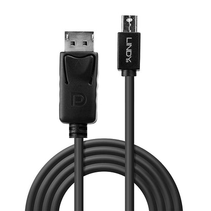 Lindy 3m Mini DisplayPort Male to DisplayPort Male, Black Cable