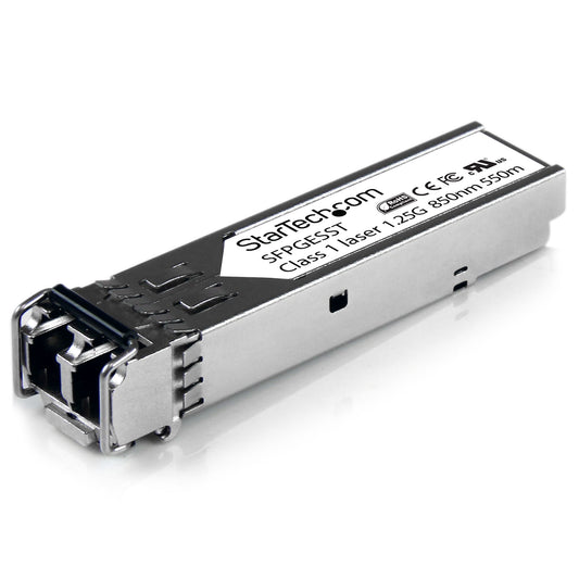 StarTech.com Cisco SFP-GE-S Compatible SFP Module - 1000BASE-SX - 1GbE Multimode Fiber MMF Optic Transceiver - 1GE Gigabit Ethernet SFP - LC 550m - 850nm - DDM Cisco IE3400, IE3300, IE3200 Networking