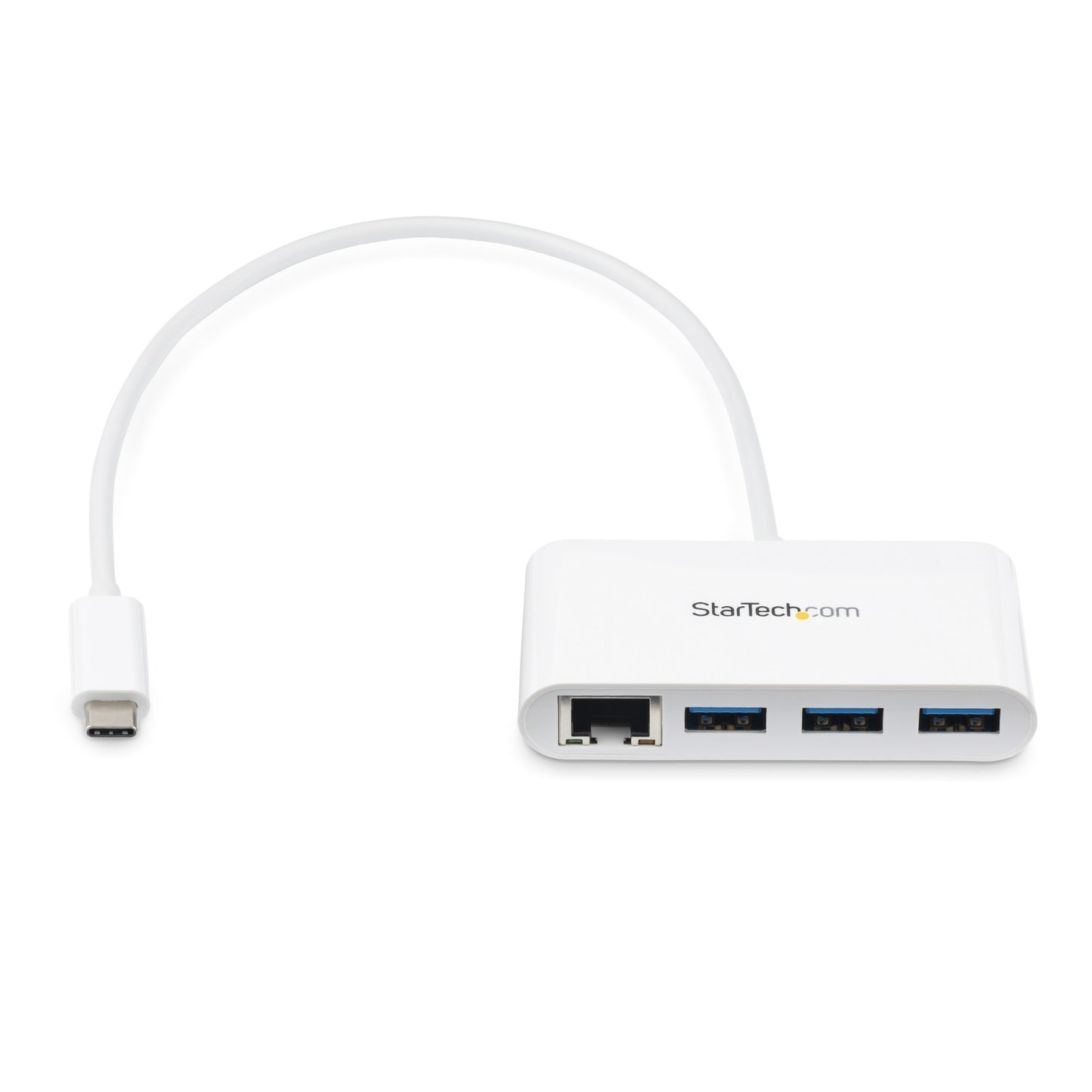 StarTech.com 3-Port USB-C Hub with Gigabit Ethernet - USB-C to 3x USB-A - USB 3.0 Network Adapter