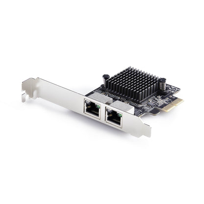 StarTech.com 2-Port 5G Gigabit PCIe Network Adapter Card, 5G/2.5G/1G/100M/10M PCI