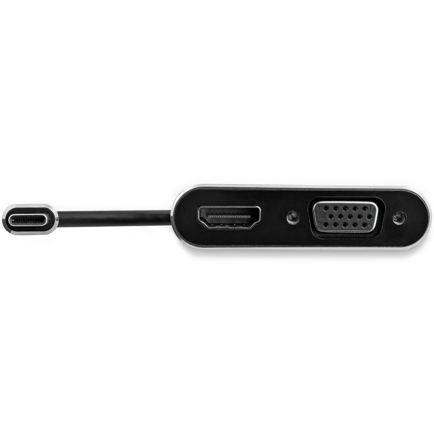 StarTech.com USB-C to VGA and HDMI Adapter - 2-in-1 - 4K 30Hz - Space Grey Hub